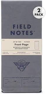 Field Notes Front Page Reporter’s Notebooks
