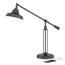 Franklin Iron Works Bronze Turnbuckle LED Desk Lamp