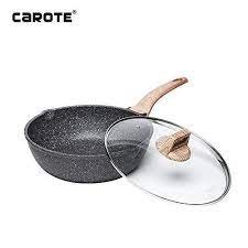 Carote 9.5-in Deep Fry Pan With Glass Lid