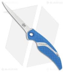 Camillus Cuda Slim Fillet Fixed Blade Knife Blue