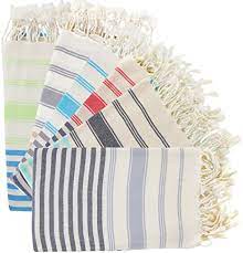 Bosphorus Set of 6 Turkish Cotton Hammam Towels