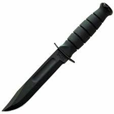 Ka-Bar Short Fighting/Utility Knife Black Leather Sheath