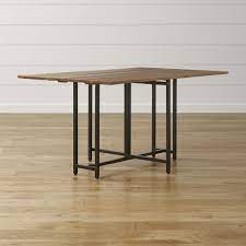 Crate and Barrel Origami Drop Leaf Rectangular Dining Table