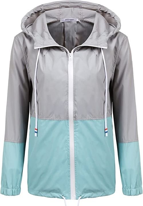 SoTeer Women's Waterproof Raincoat Outdoor Hooded