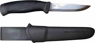 Morakniv Companion Black Fixed Blade Knife Stainless
