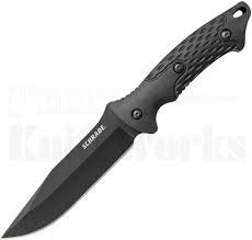 Schrade Fixed Blade Knife Large Black TPE