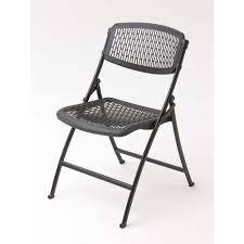 HDX Black Plastic Seat Foldable Folding Chair