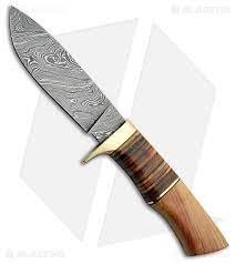 Tallen Roosevelt Fixed Blade Knife Olive Wood