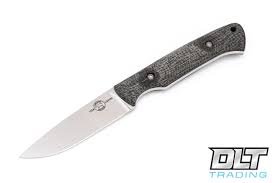 White River Hunter Fixed Blade Knife Black Burlap