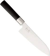 KAI Wasabi Black Santoku Kitchen Chef Knife 6 1/2"