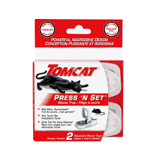 Tomcat Powerful Press N Set Mouse Trap 2-Pack Mice Traps 