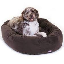 Majestic Pet Products Suede Bagel Dog Bed