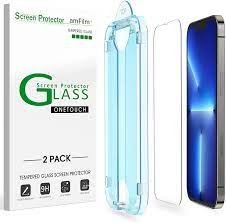 amFilm OneTouch Glass Screen Protector for iPhone 13 and 13 Pro